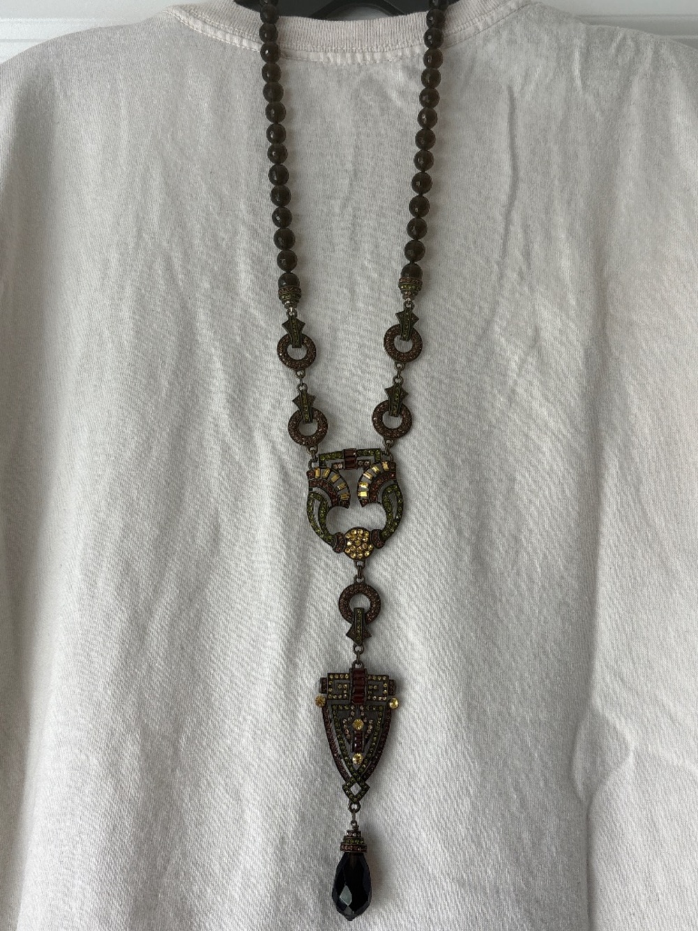 Heidi Daus VINTAGE deco statement necklace